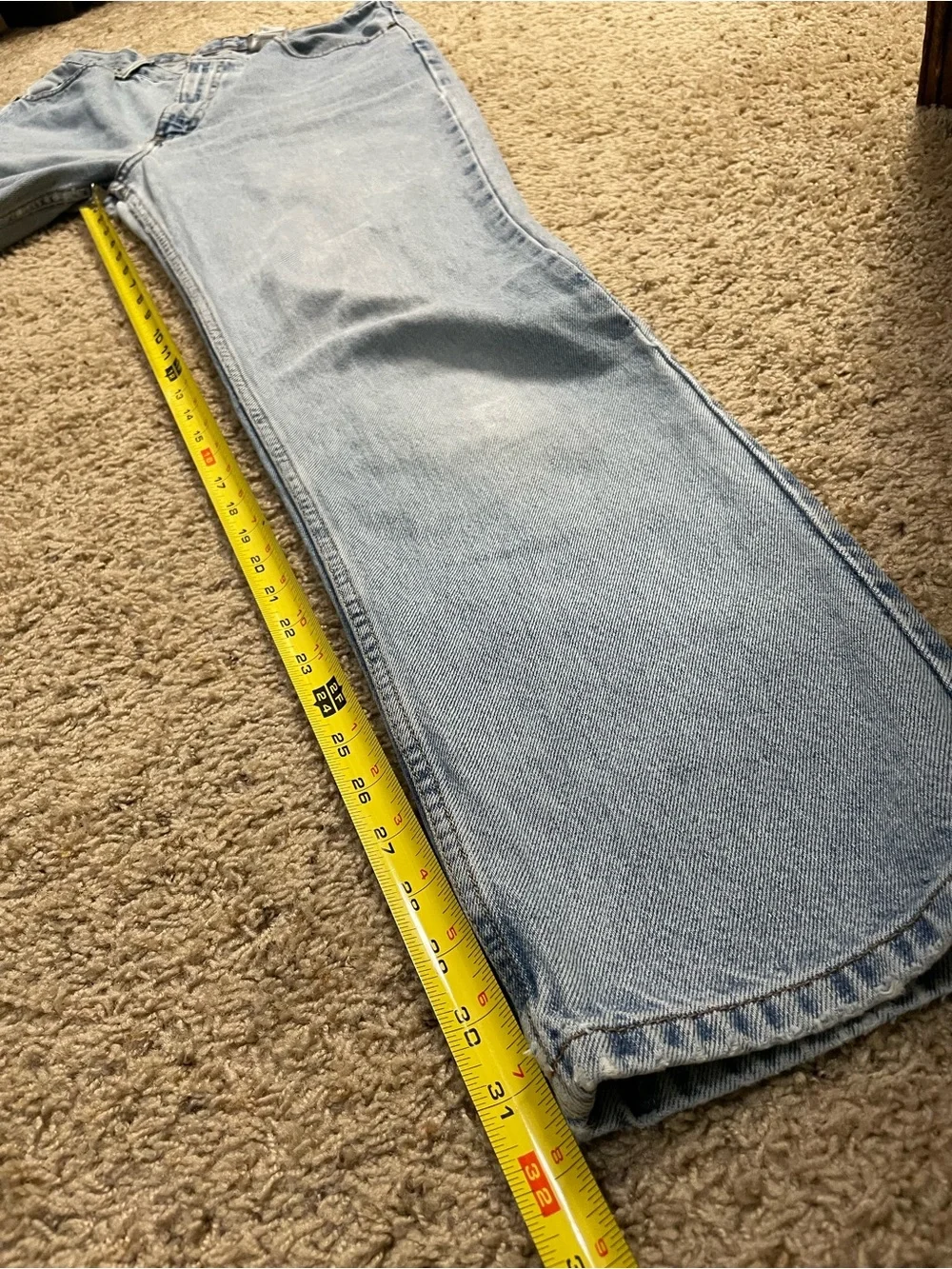Vtg Y2K 90s Calvin Klein Jeans, 5 pocket straight leg, 100% cotton, size 12x32 - Picture 7 of 10